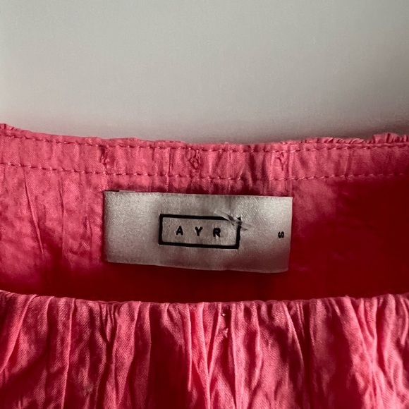 AYR Midsummer top in Pink, M, EUC, Japanese Crinkle Cotton - Picture 4 of 5